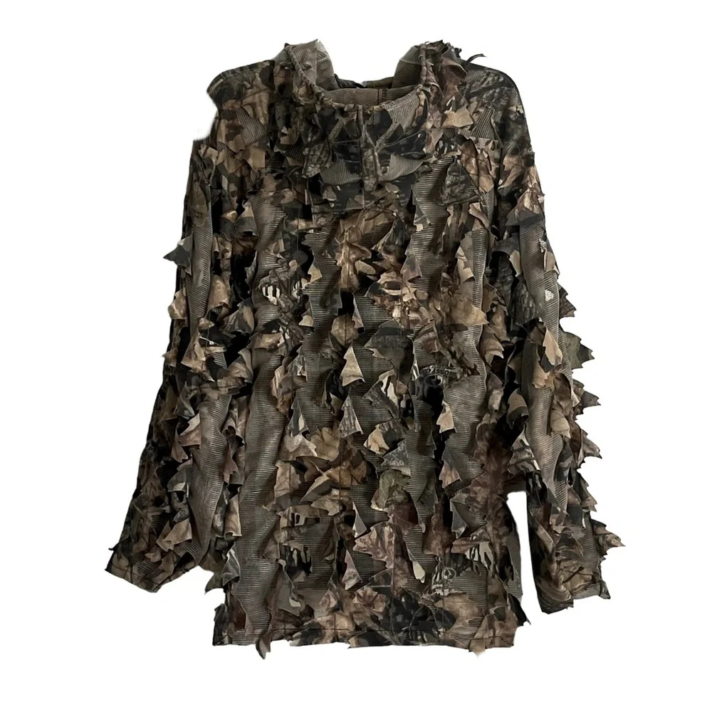 Ghillie Vintage 3D-Leaf Netted Camo Hooded Jacket by Mirage Wear Perfect